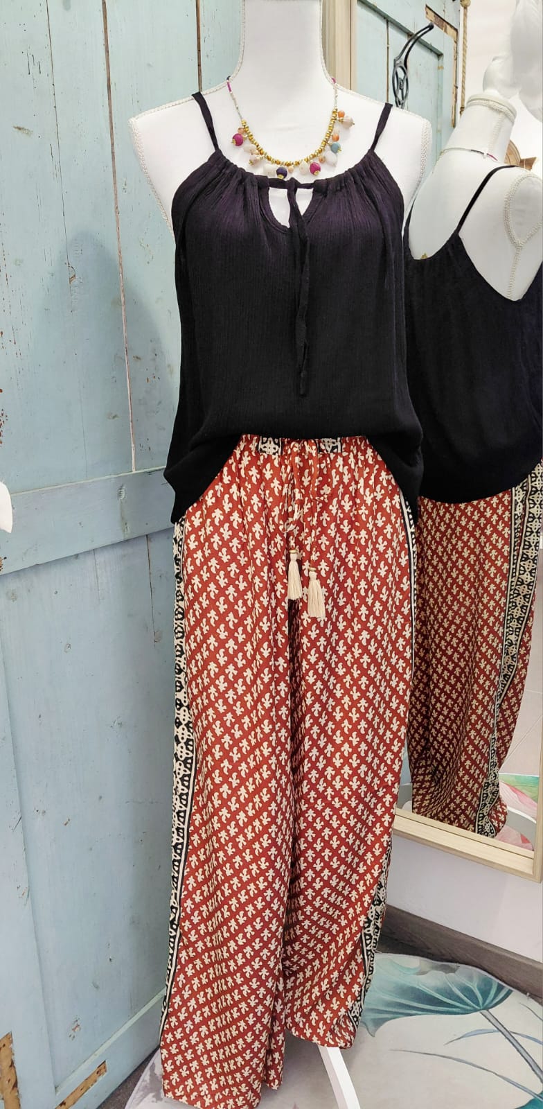 Pantalone Silk Geometrie