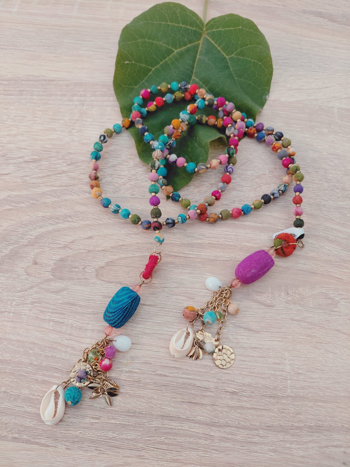 Collana/Cintura Tessuto Patchwork