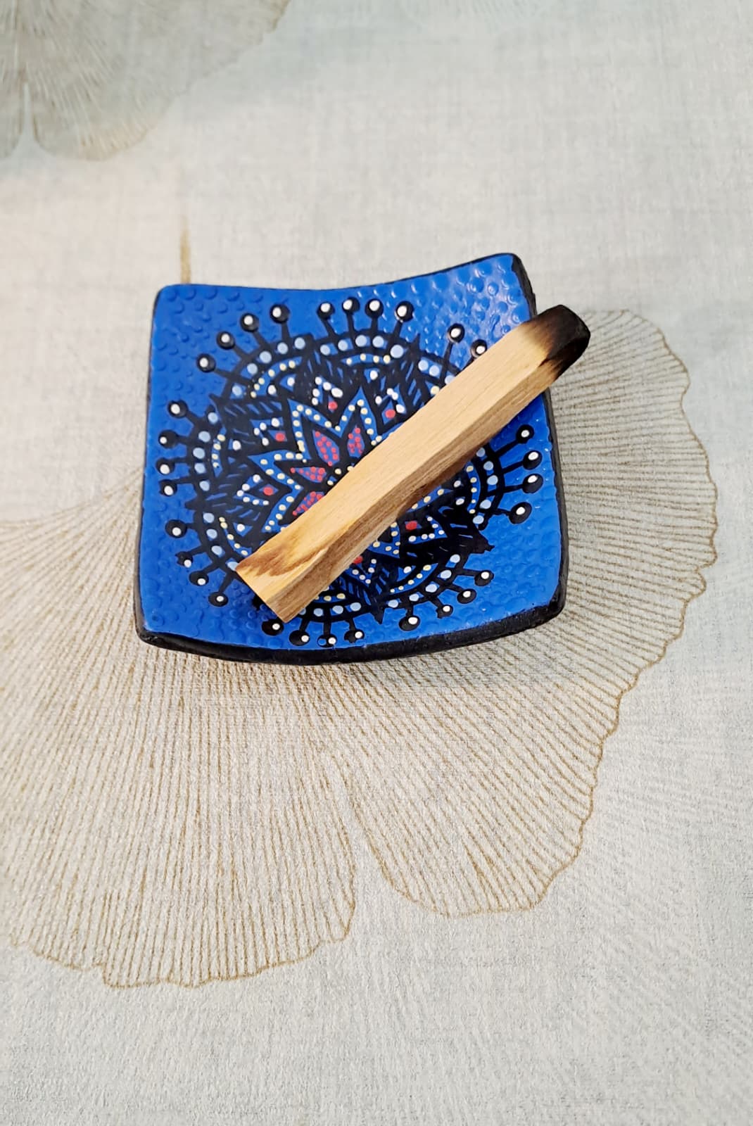 Piattino Mandala Blu