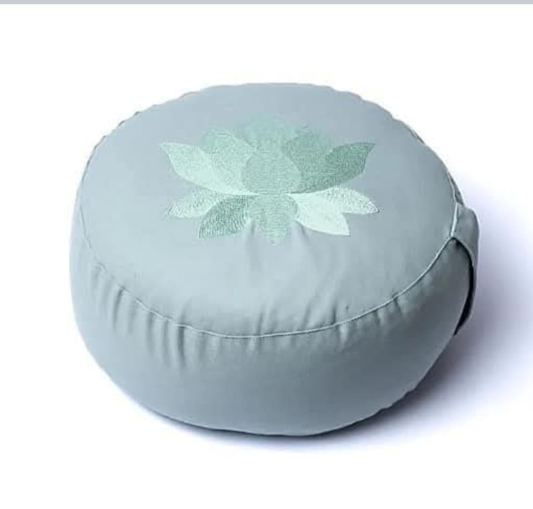 Cuscino Tondo Azzurro & Loto