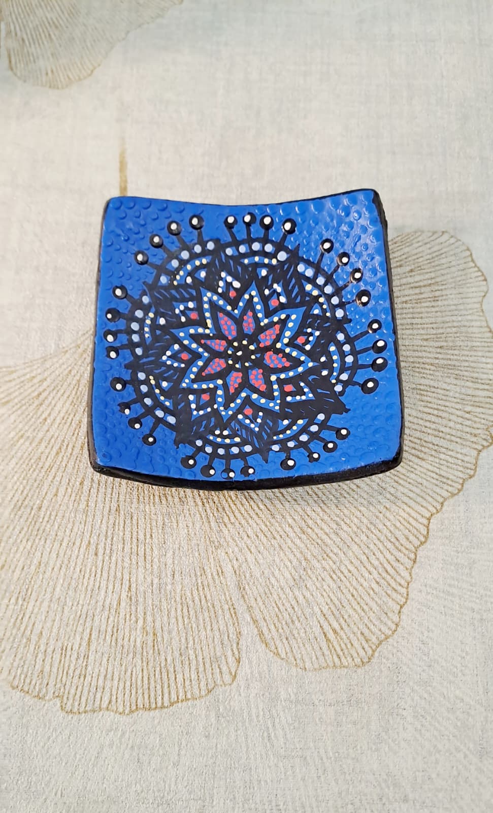 Piattino Mandala Blu