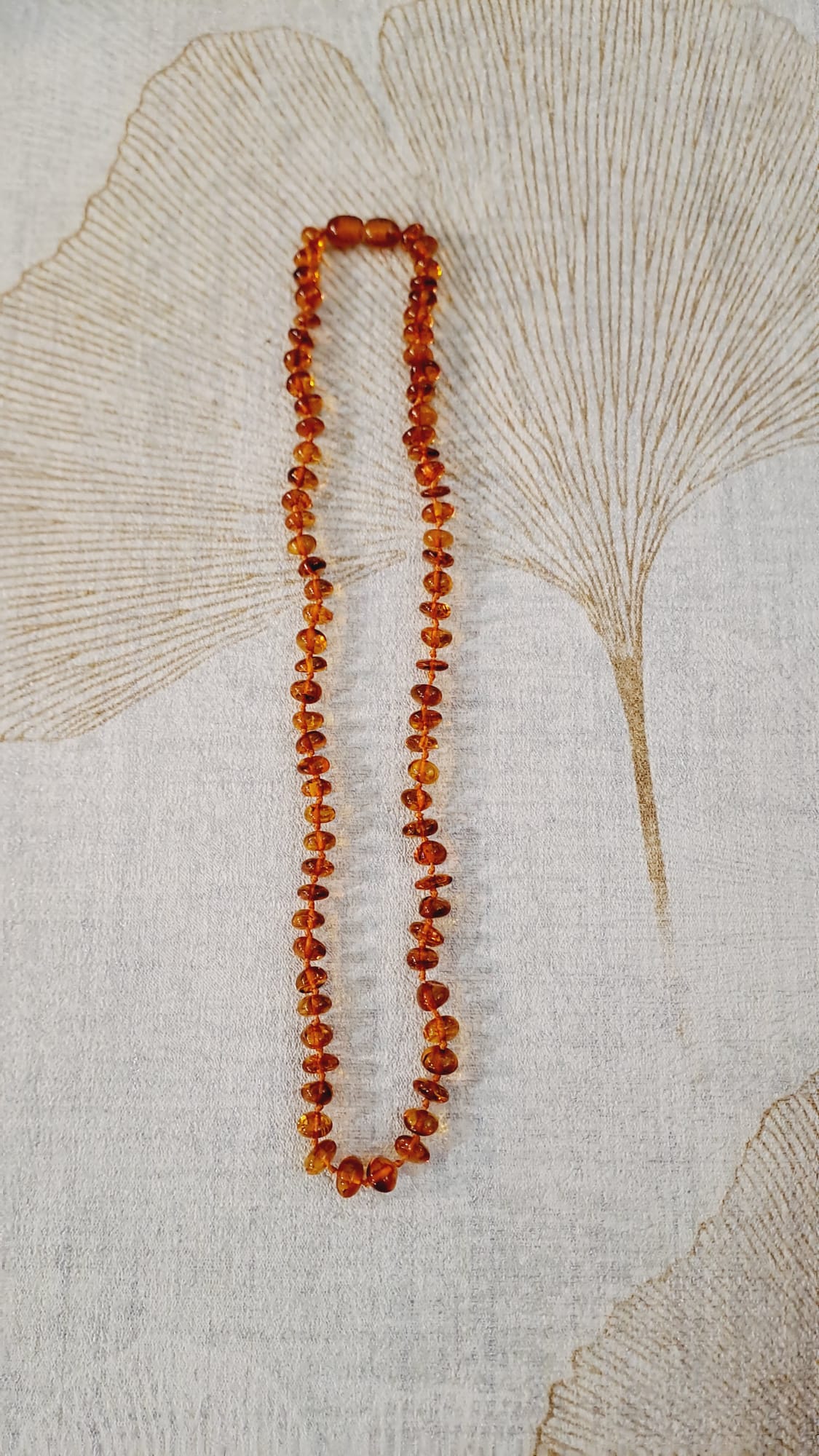 Collana Ambra Adulto Cognac