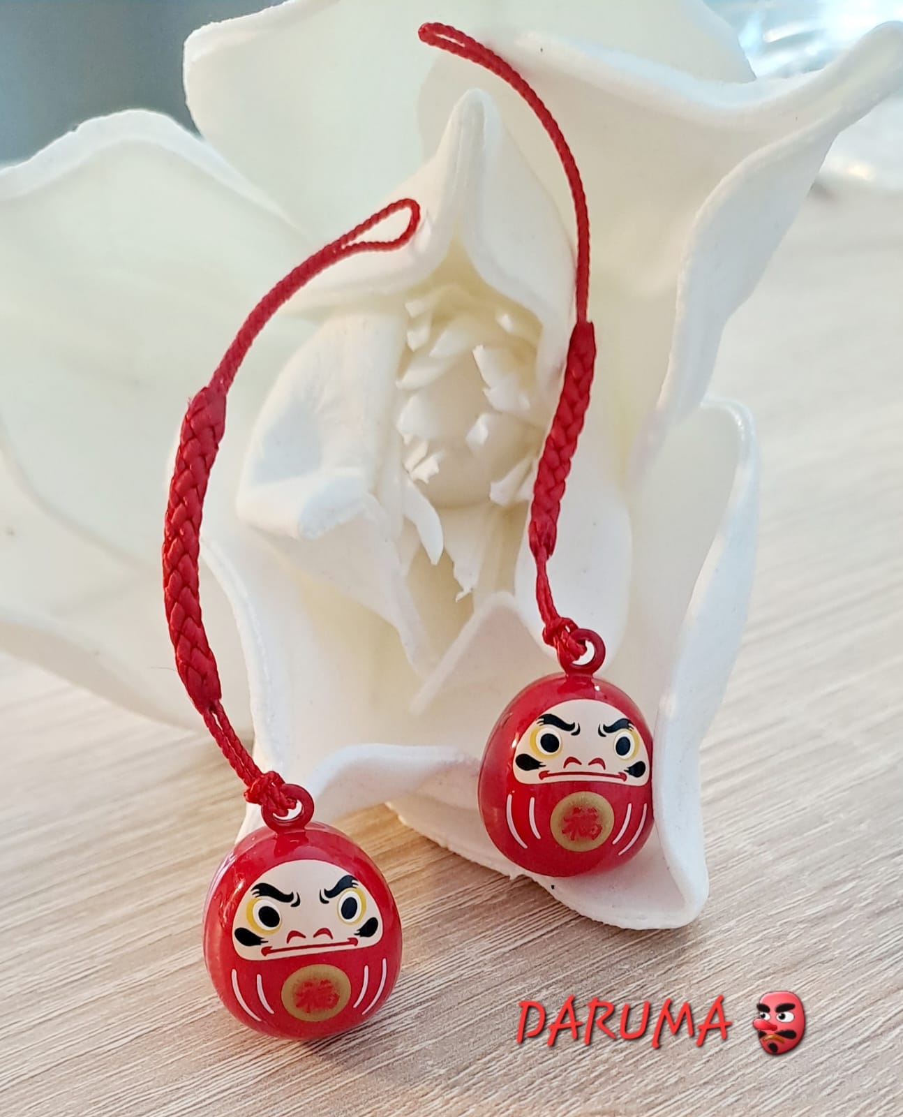 Campanellino Daruma Rosso