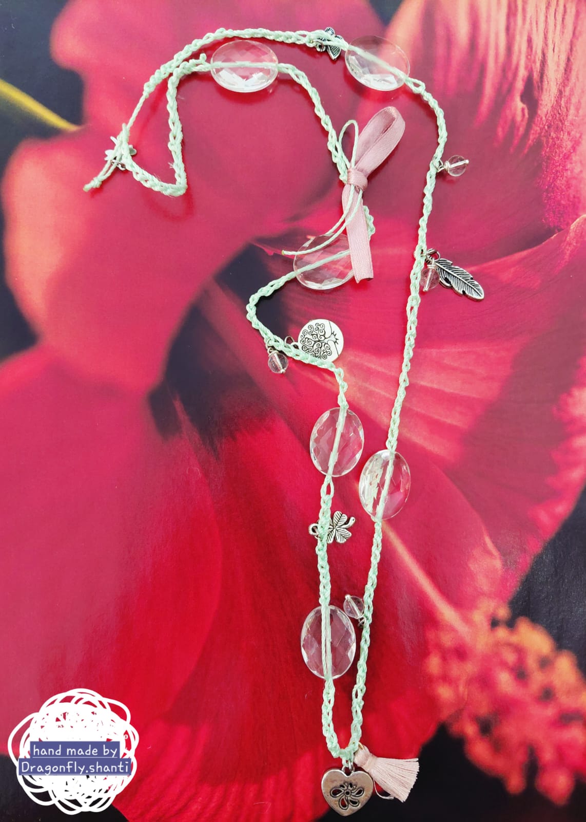 Collana Uncinetto & Cristallo di Rocca