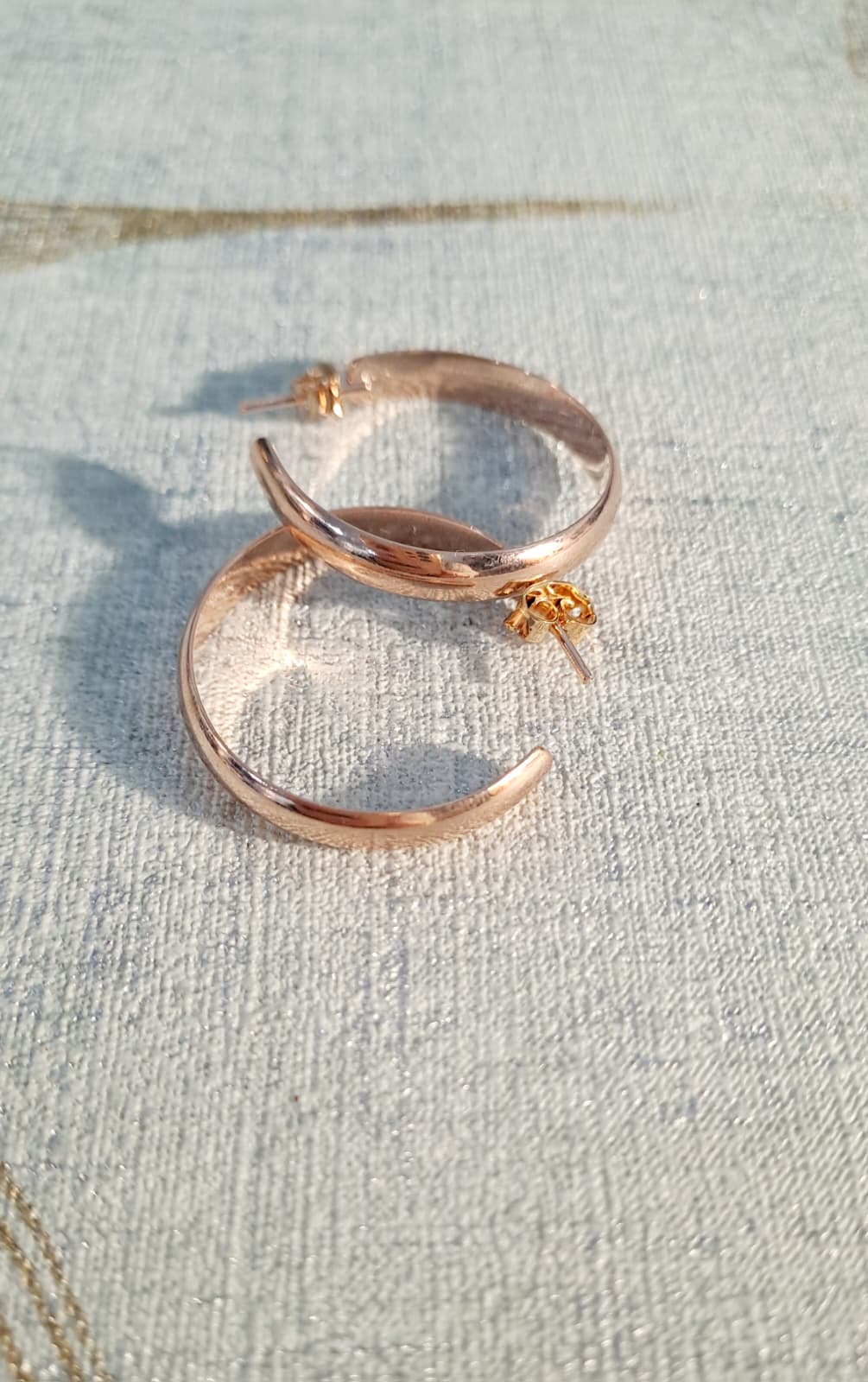 Orecchino Cerchio Oro Rosa