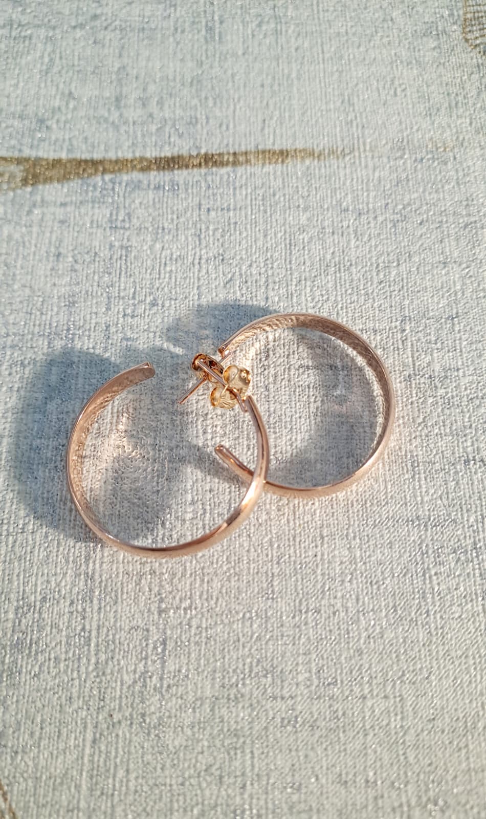 Orecchino Cerchio Oro Rosa