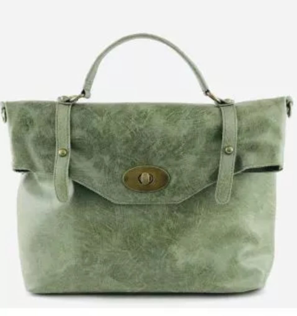 Borsa Pelle Verde