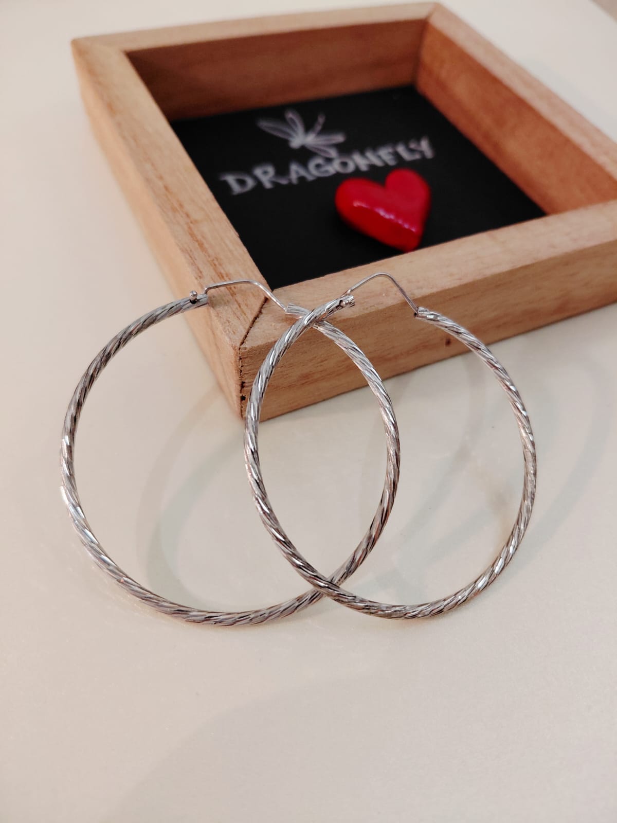 Orecchino Cerchio Zigrinati