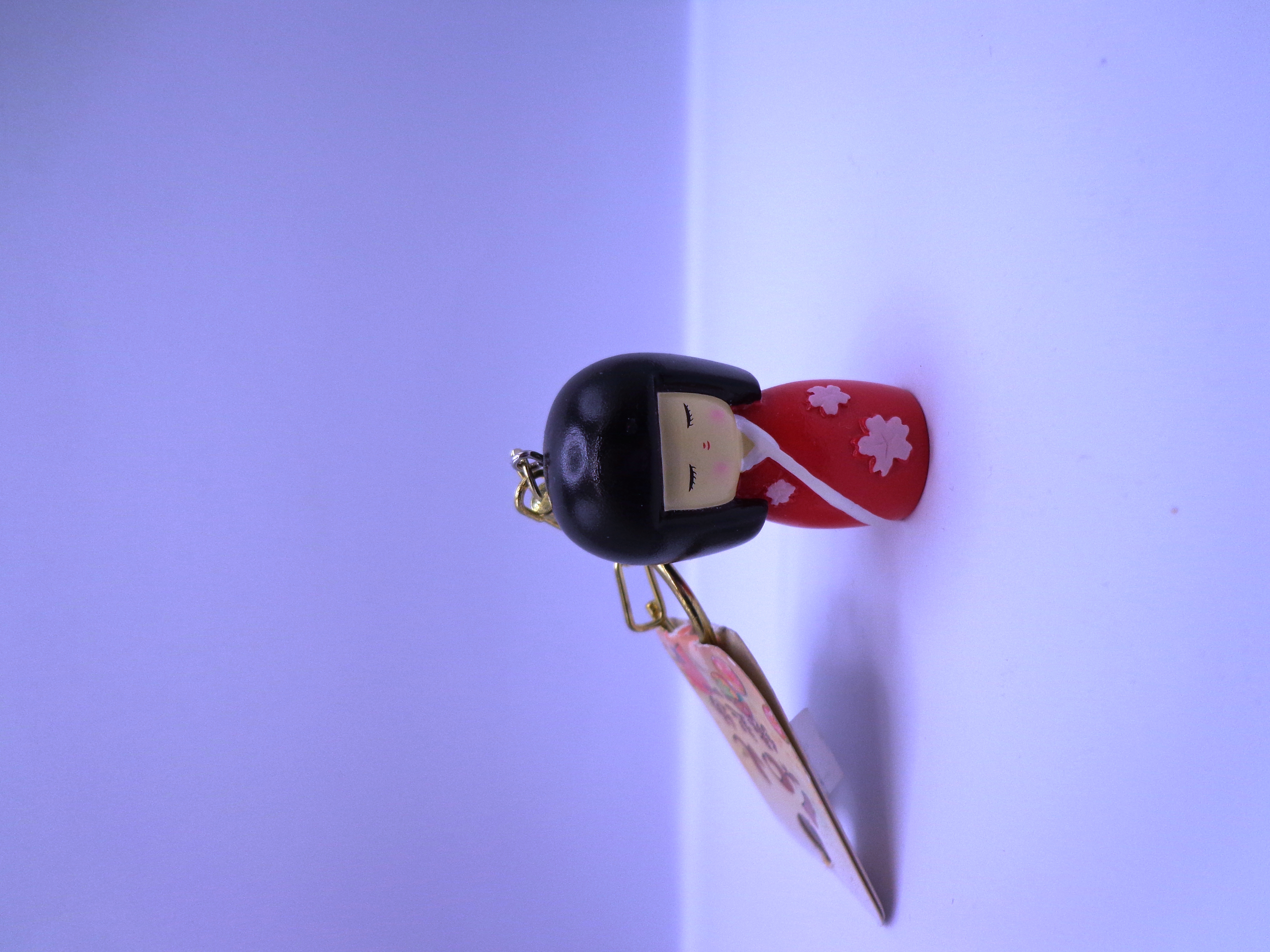 Portachiavi Kokeshi Rosso