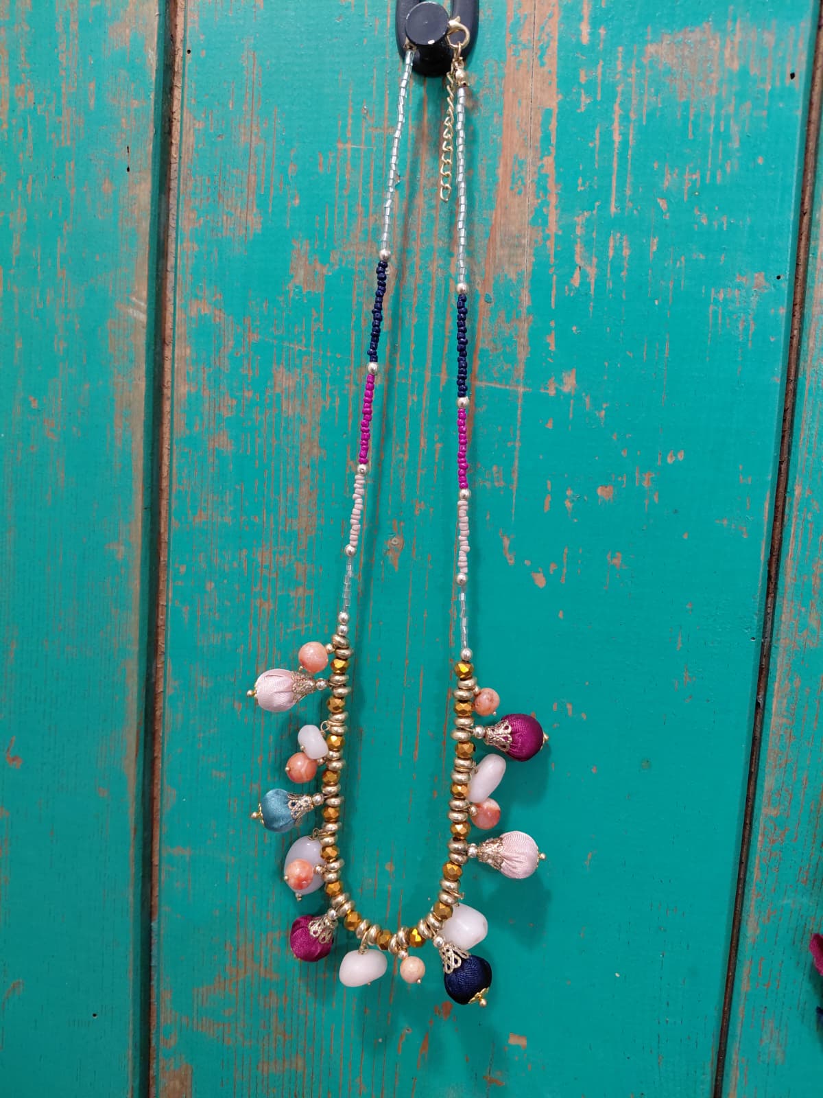 Collana Tessuto Patchwork