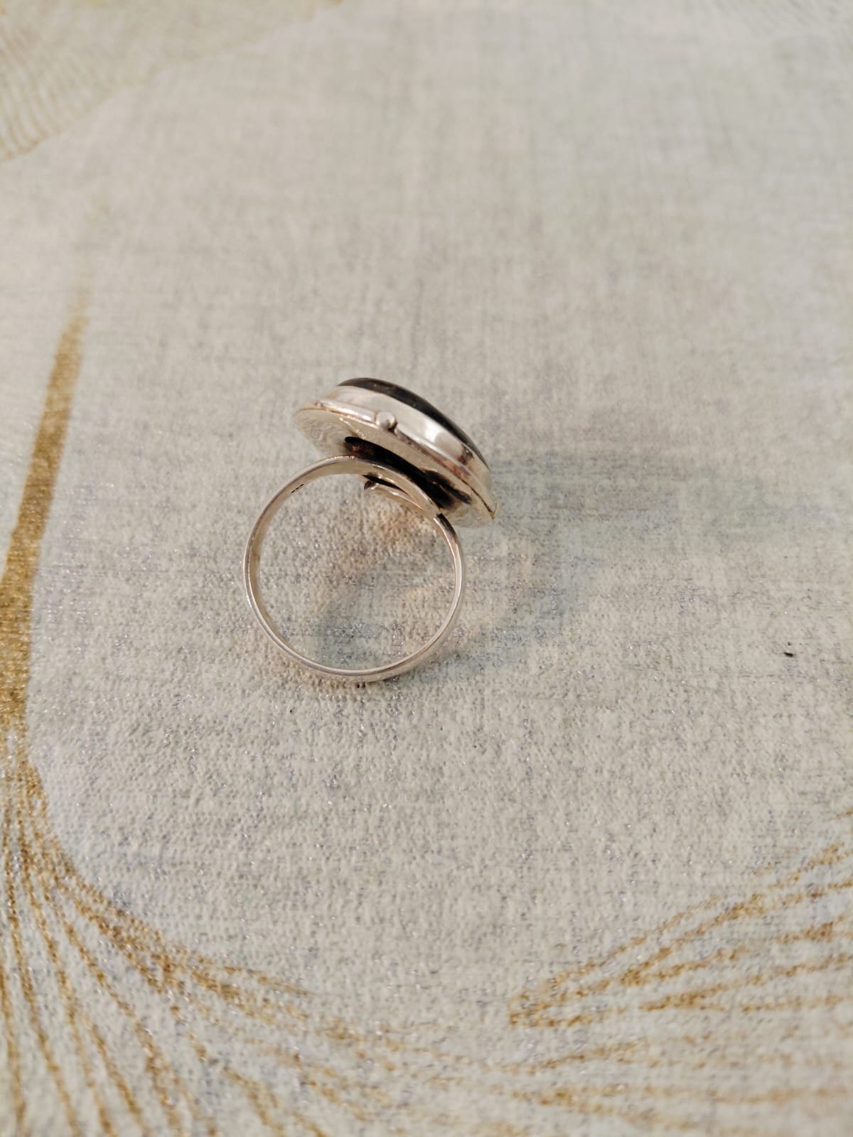 Anello Labradorite Verde