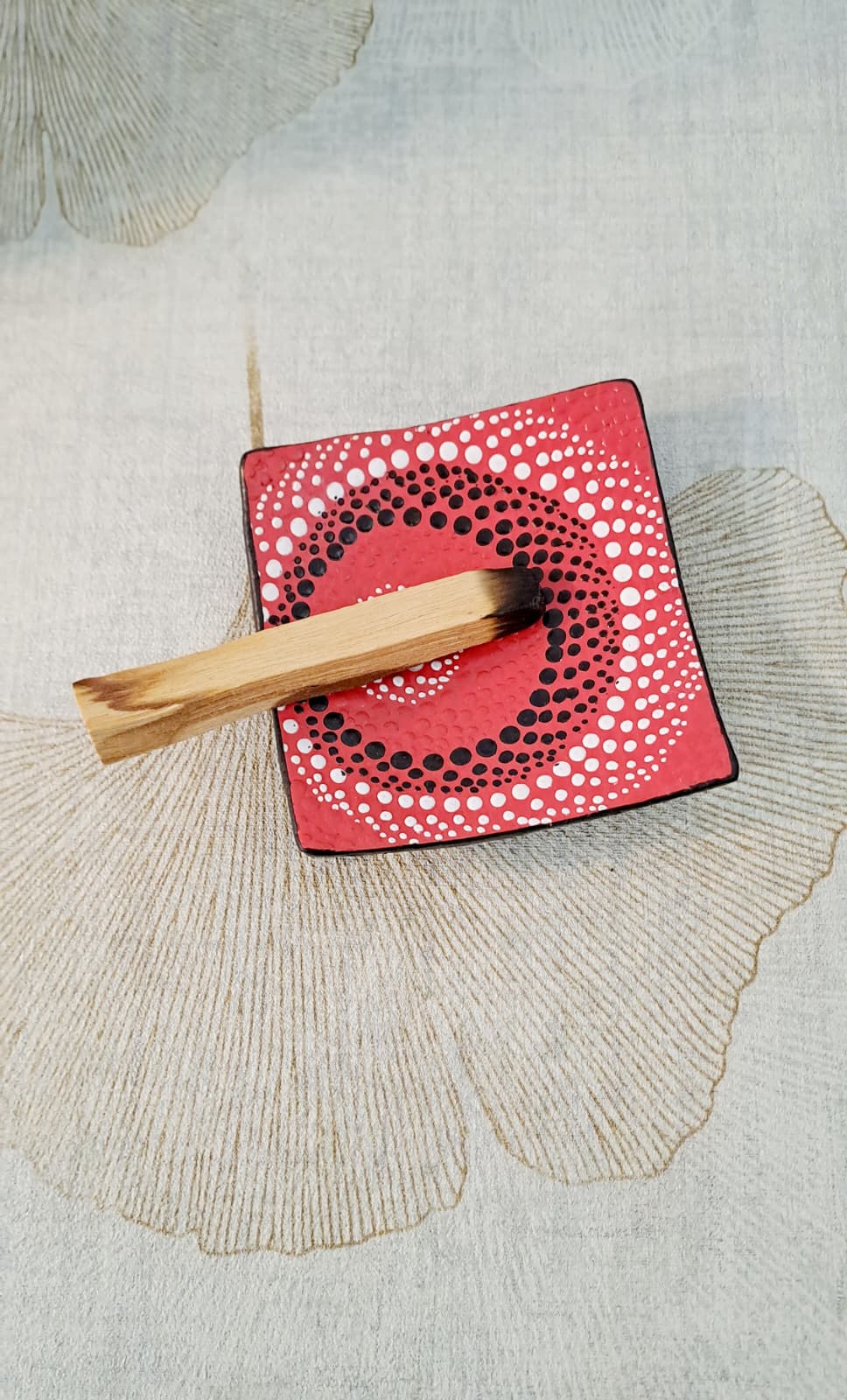 Piattino Mandala Red