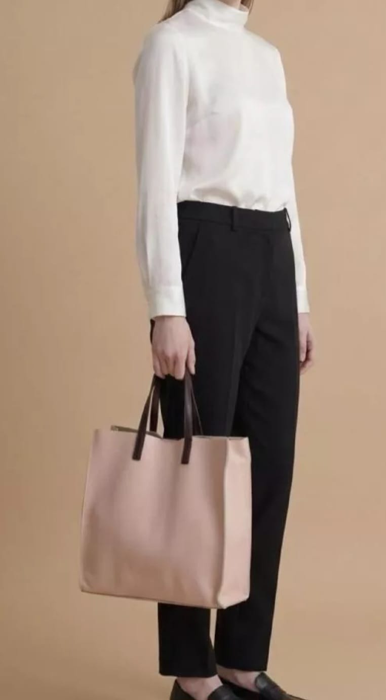 Borsa Pelle Rosa Cipria