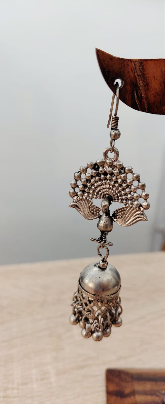 Orecchino Jhumka & Pavone