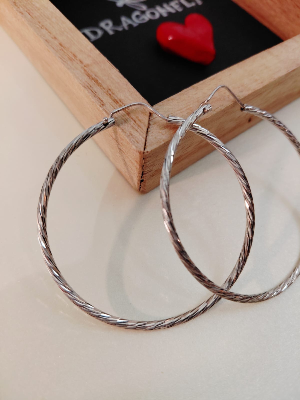 Orecchino Cerchio Zigrinati