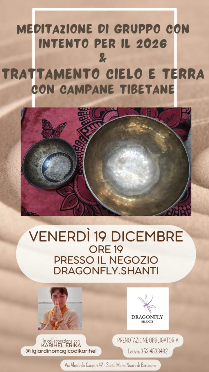 Meditazione di gruppo & trattamento Cielo e Terra con CAMPANE TIBETANE